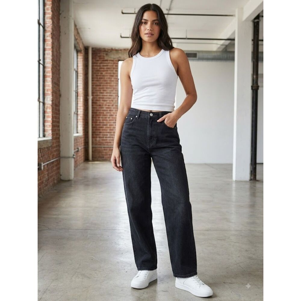 NWT Aeropostale High Rise Baggy Non Stretch Jeans Size 8